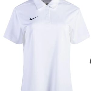 Nike Womans White Dri Fit Polo Shirt